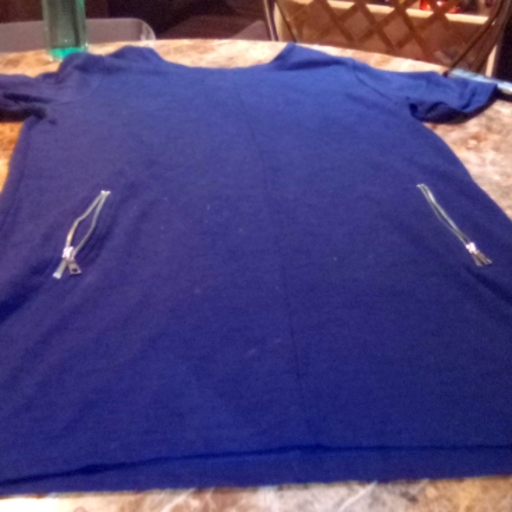 GAP XL navy blue dress with zipper pockets